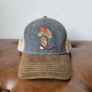 Cowgirl Boot Baseball Cap